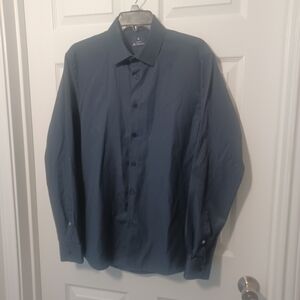 Ben Sherman Slim Fit Dobby Button Down Shirt Sz L 16/16.5  34/35